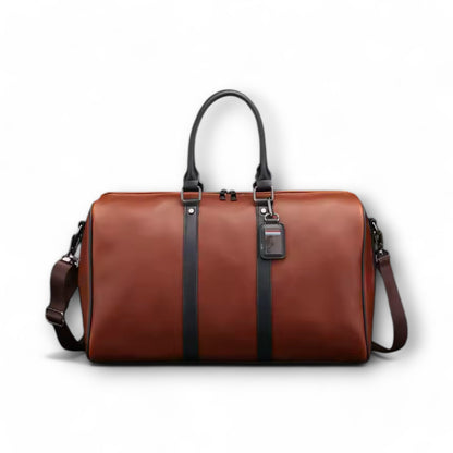 WILHELM - DUFFLE BAG BUSINESS CUIR COULEUR SANG