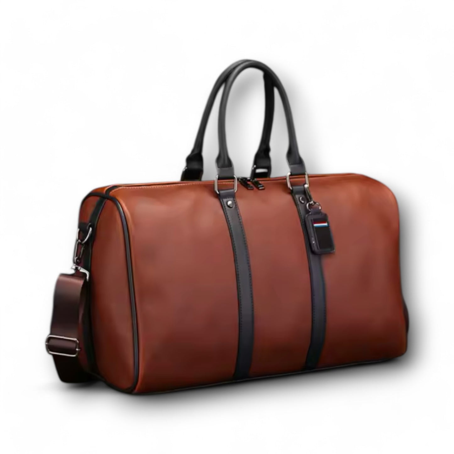 WILHELM - DUFFLE BAG BUSINESS CUIR COULEUR SANG