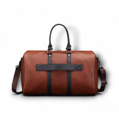 WILHELM - DUFFLE BAG BUSINESS CUIR COULEUR SANG