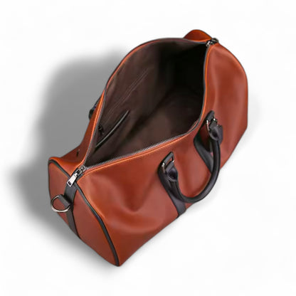 WILHELM - DUFFLE BAG BUSINESS CUIR COULEUR SANG